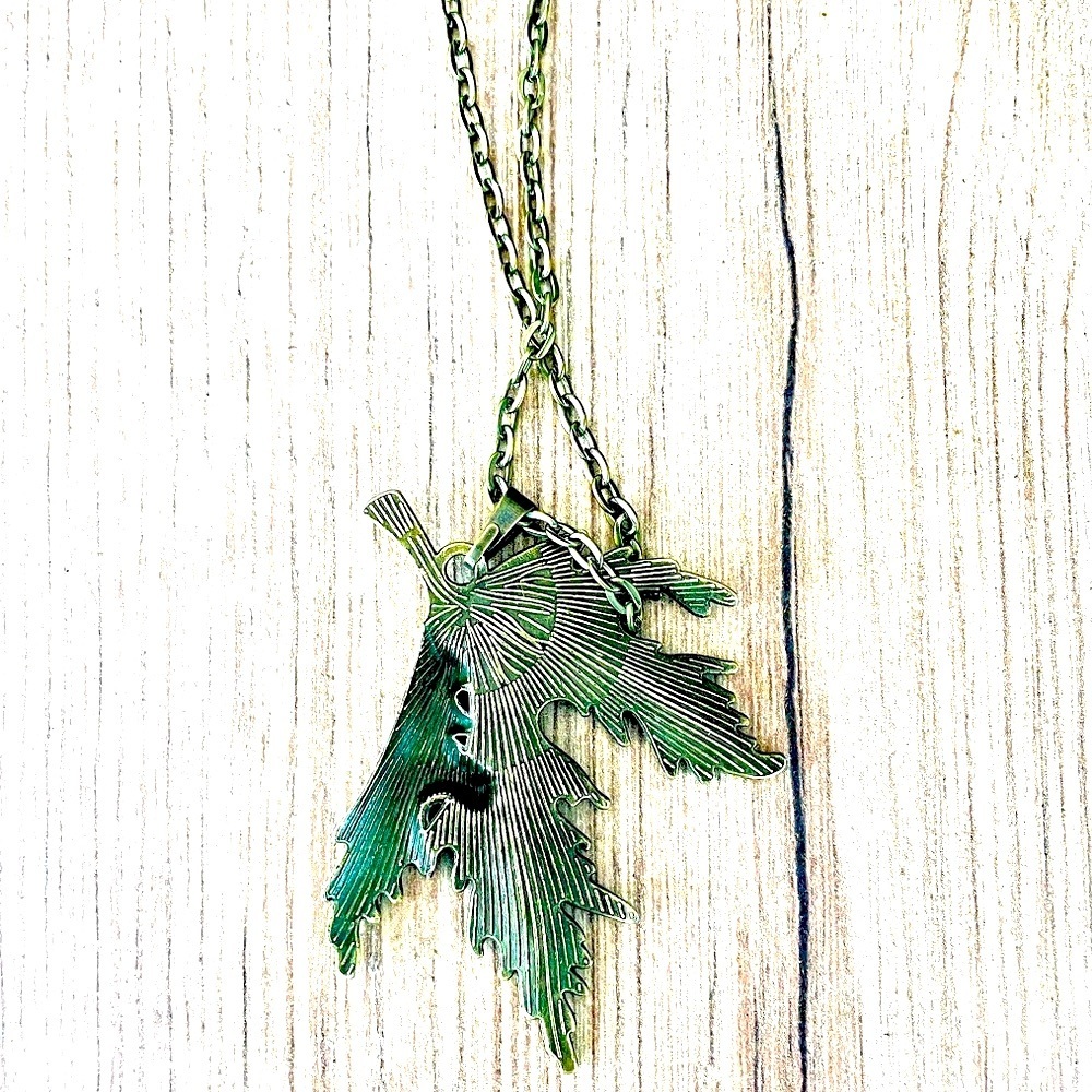 Autumn Leaf Antique Style Pendant Necklace, NWT - Picture 5 of 5